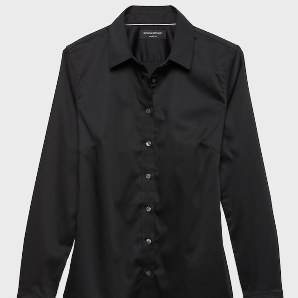 Black banana Republic tailored fit button down